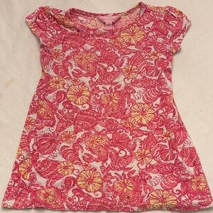 Lilly Pulitzer Pink and Yellow Floral Dress